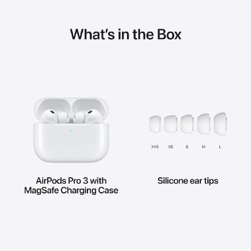 HANDS FREE BLUETOOTH APPLE AIRPODS PRO 3 MFHP4ZM/A WHITE ANC